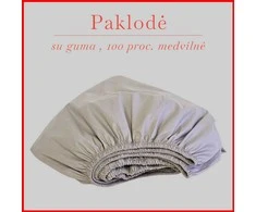 Paklodė su guma 100/140/160/180x200+30cm. - 100x200+30cm.