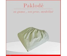 Paklodė su guma 100/140/160/180x200+30cm. - 180x200+30cm.