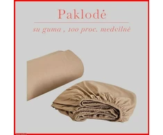 Paklodė su guma 100/140/160/180x200+30cm. - 180x200+30cm.