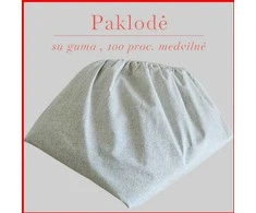 Paklodė su guma 100/140/160/180x200+30cm. - 140x200+30cm.