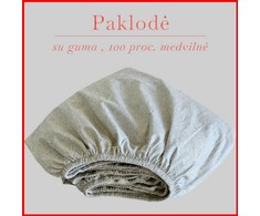 Paklodė su guma 100/140/160/180x200+30cm. - 140x200+30cm.