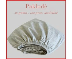 Paklodė su guma 100/140/160/180x200+30cm. - 100x200+30cm.