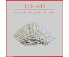 Paklodė su guma - 100x200+20cm.