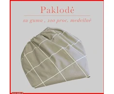 Paklodė su guma - 100x200+20cm.
