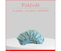 Paklodė su guma - 140x200+20cm.
