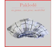 Paklodė su guma - 100x200+20cm.