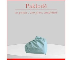 Paklodė su guma 100/140/160/180/200x200+20cm. - 180x200+20cm.