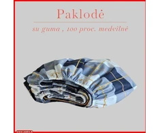 Paklodė su guma - 100x200+20cm.
