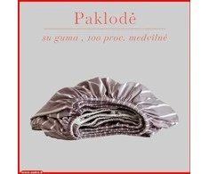 Paklodė su guma - 100x200+20cm.