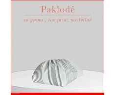 Paklodė su guma - 100x200+20cm.