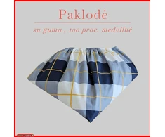 Paklodė su guma - 100x200+20cm.