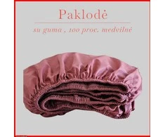 Paklodė su guma - 100x200+20cm.