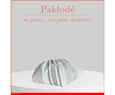 Paklodė su guma 100/140/160/180/200x200+20cm. - 100x200+30cm.