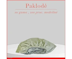 Paklodė su guma - 100x200+20cm.