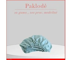 Paklodė su guma 100/140/160/180/200x200+20cm. - 180x200+20cm.