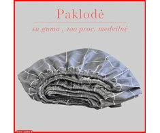 Paklodė su guma 100/140/160/180/200x200+20cm. - 180x200+20cm.