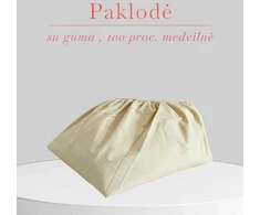 Paklodė su guma - 100x200+30cm.