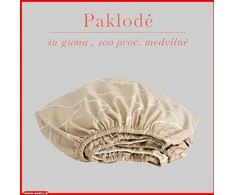 Paklodė su guma 100/140/160/180x200+30cm. - 100x200+30cm.