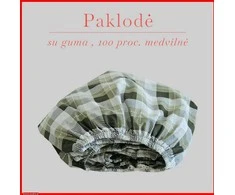 Paklodė su guma - 160x200+30cm.