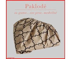 Paklodė su guma 100/140/160/180x200+30cm. - 100x200+30cm.