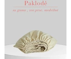 Paklodė su guma - 140x200+30cm.
