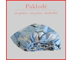 Paklodė su guma 100/140/160/180x200+30cm. - 180x200+30cm.