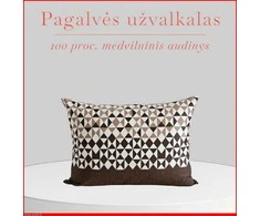 100 proc. medvilnės patalynės komplektas - Antklodės užvalkalas 220x200 cm. +2 pagalvės užvalkalai 50x70 cm. be užtrauktuko.