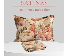 Patalynės komplektas Antklodės ir pagalvės užvalkalų komplektas - Antklodės užvalkalas 200x200 cm. + pagalvės užvalkalai 50x70 cm. (2 vnt.)