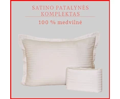 Patalynės komplektas Antklodės ir pagalvės užvalkalų komplektas - Antklodės užvalkalas 140x200 cm. + pagalvės užvalkalas 50x70 cm. be užtrauktuko (1 vnt.)