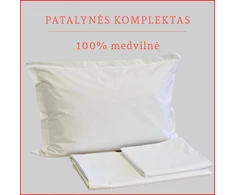 Patalynės komplektas - Antklodės užvalkalas 200x220 cm. + pagalvės užvalkalai 50x70 cm. (2 vnt.)