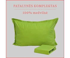 Patalynės komplektas - Antklodės užvalkalas 160x200 cm. + pagalvės užvalkalas 50x70 cm. (1 vnt.)