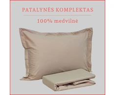 Patalynės komplektas - Antklodės užvalkalas 220x200 cm. + pagalvės užvalkalai 50x70 cm. (2 vnt.)