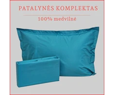 Patalynės komplektas - Antklodės užvalkalas 220x200 cm. + pagalvės užvalkalai 50x70 cm. (2 vnt.)