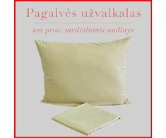 Medvilnės pagalvės užvalkalas - 70x70 cm. be užtrauktuko