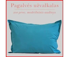 Medvilnės pagalvės užvalkalas - 70x70 cm. be užtrauktuko