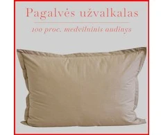 Medvilnės pagalvės užvalkalas - 50x70 cm. be užtrauktuko