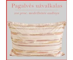 Medvilnės pagalvės užvalkalas - 70x70 cm. be užtrauktuko