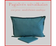 Medvilnės pagalvės užvalkalas - 70x70 cm. su užtrauktuku