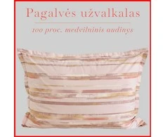 Medvilnės pagalvės užvalkalas - 70x70 cm. be užtrauktuko