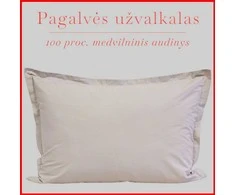 Medvilnės pagalvės užvalkalas - 70x70 cm. be užtrauktuko