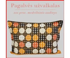 Medvilnės pagalvės užvalkalas - 50x70 cm. be užtrauktuko
