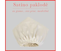 Satino paklodė su guma 100/140/160/180x200+30cm. - 200x200+30cm.