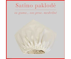Satino paklodė su guma 100/140/160/180/200x200+20cm. - 160x200+20cm.