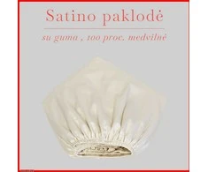 Satino paklodė su guma 100/140/160/180x200+30cm. - 140x200+30cm.