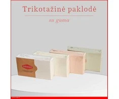 Trikotažinė elastinga medvilnės paklodė su guma 100/140/160/180/200x200+30cm. balta - Balta - 180x200+30cm.