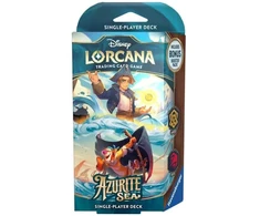 Ravensburger Disney Lorcana: Azurito jūros pradinė kaladė, ambra ir rubinas