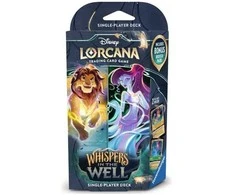 Disney Lorcana Whispers in the Well Starter Deck Amber &amp; Emerald