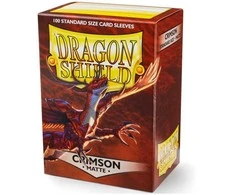 Dragon Shield: Standard Sleeves: Crimson [Matte] (100 Sleeves)