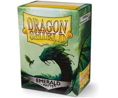Dragon Shield: Standard Sleeves: Emerald [Matte] (100 Sleeves)