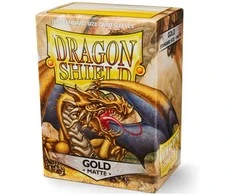 Dragon Shield: Standard Sleeves: Gold [Matte] (100 Sleeves)